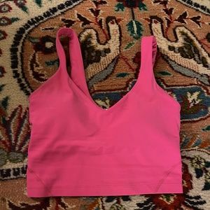Sonic pink Lululemon align cropped tank